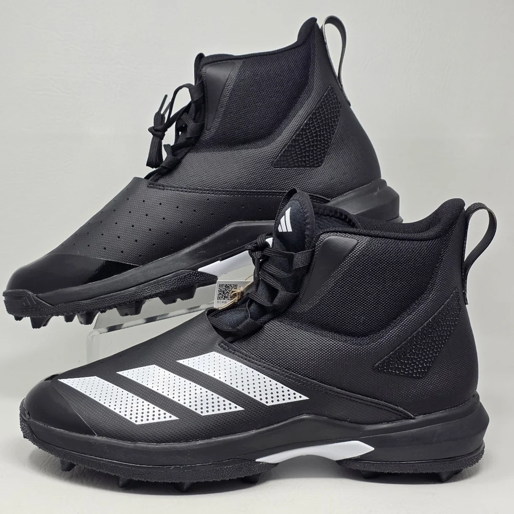 Adidas Men's SM Adizero Chaos To Turf Lineman Football Cleats Black Size 13 New